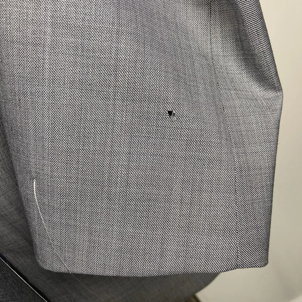 Michael Kors Mens Classic-fit Suit Jacket Blazer 50R Grey Stretch E06833